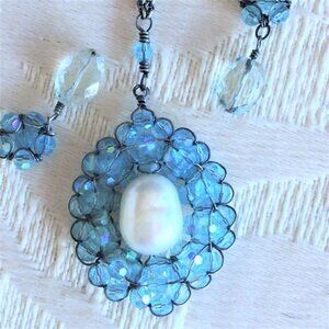 BAROQUE PEARL Necklace & EARRINGS SET